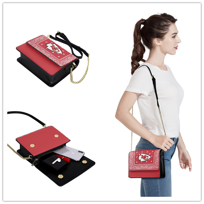 Kansas City Chiefs PU Leather Crossbody Bags 001